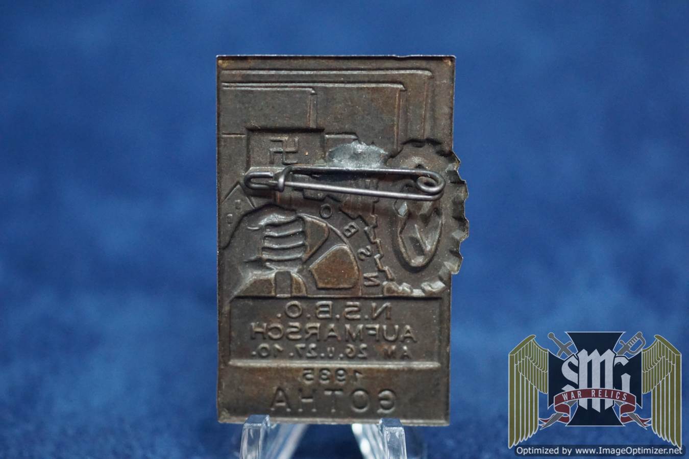 1935 NSBO Aufmarsch Gotha Badge