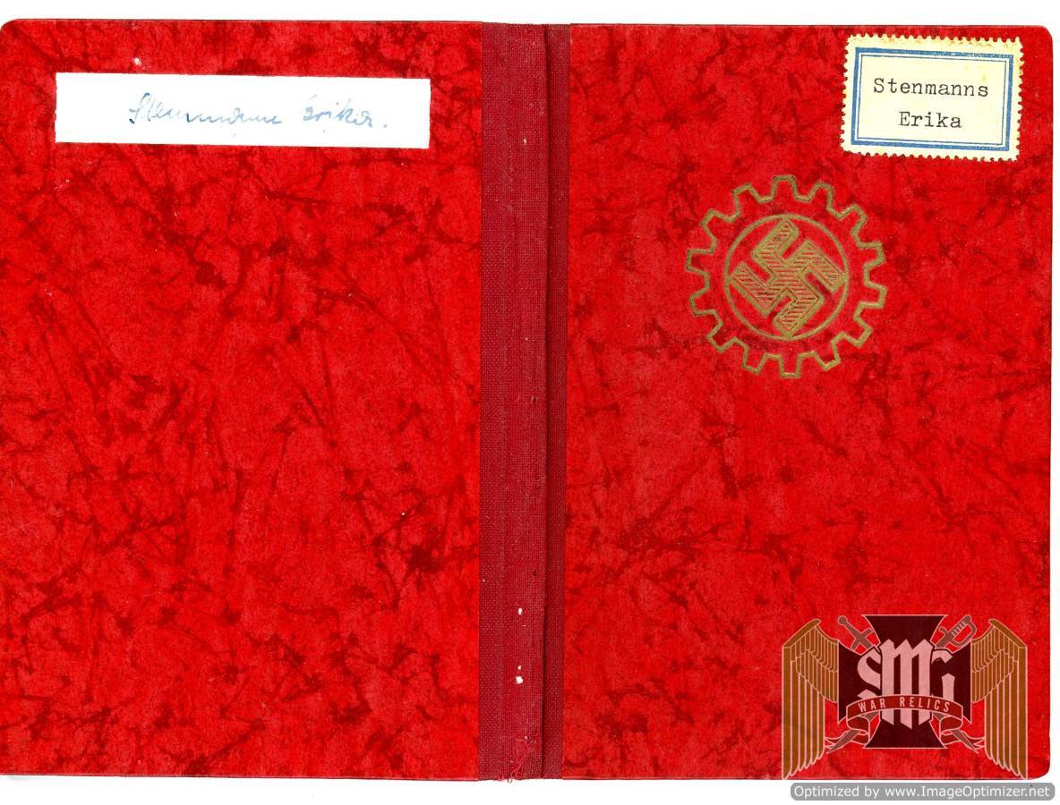 DAF Member Book Erika Stenmanns