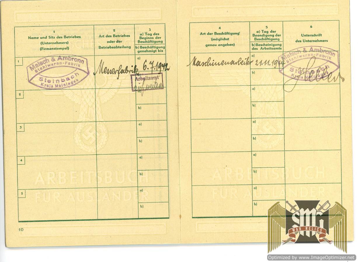 Arbeitsbuch Fur auslander Polish worker