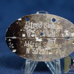 Kriegsmarine Dog tag "Alfred Skibbe"