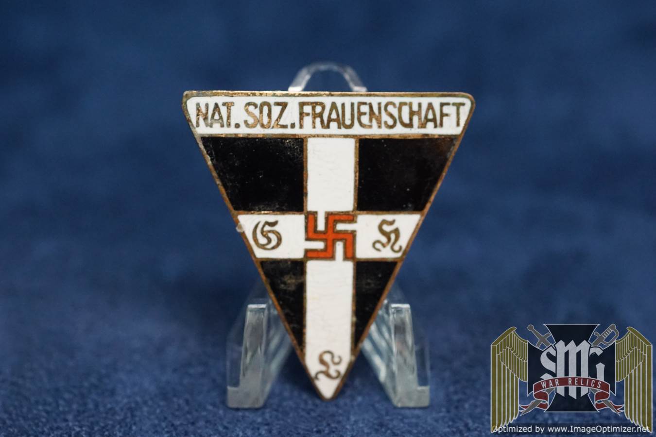 N.S. Fr auenschaft pin (german womens workers pin) 40x44mm Pre RZM