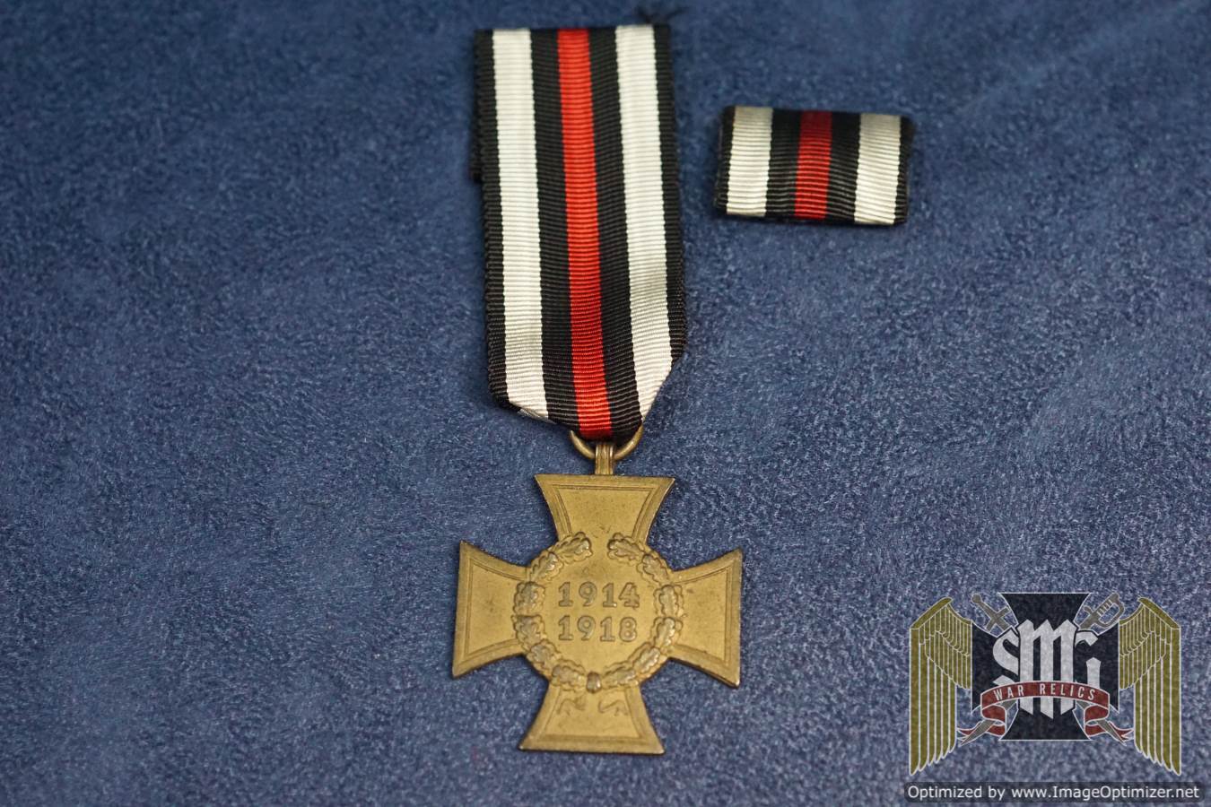 Hindenburg Medal Non Combatant w/ ribbon bar CEJ marked
