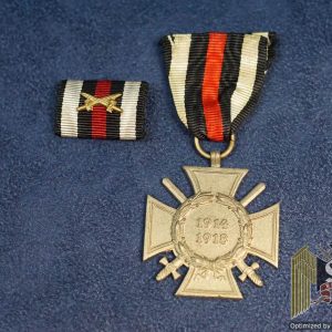Hindenburg Medal w/ ribbon bar FHB marked