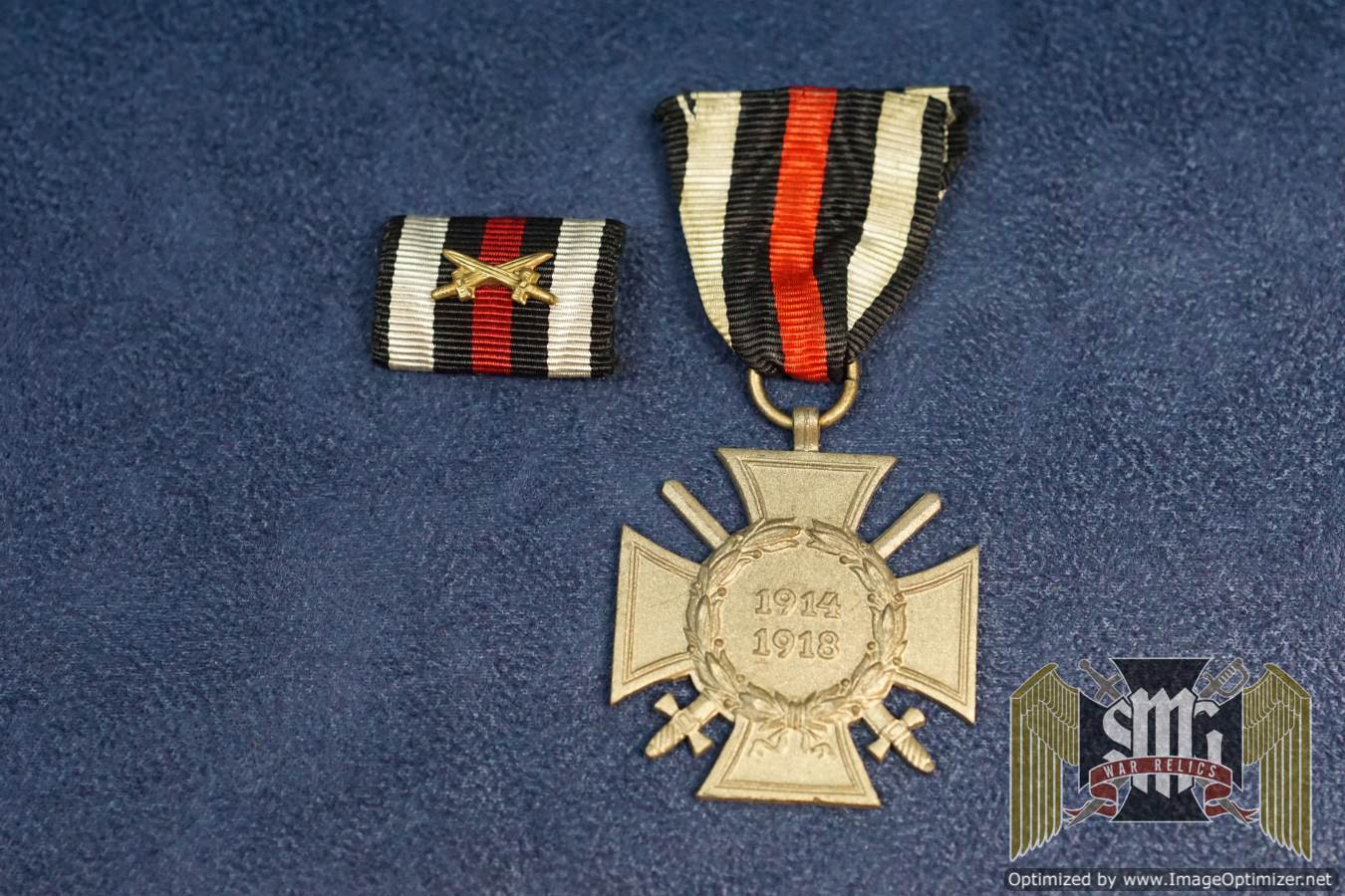 Hindenburg Medal w/ ribbon bar FHB marked