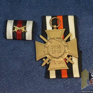 SMGN-0607 Hindenburg Medal w/ ribbon bar HKM marked