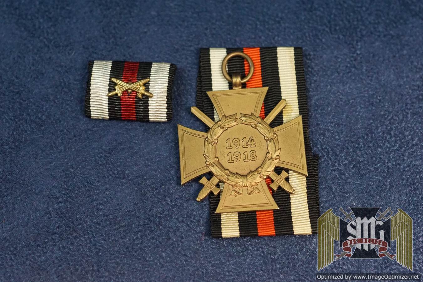 SMGN-0607 Hindenburg Medal w/ ribbon bar HKM marked