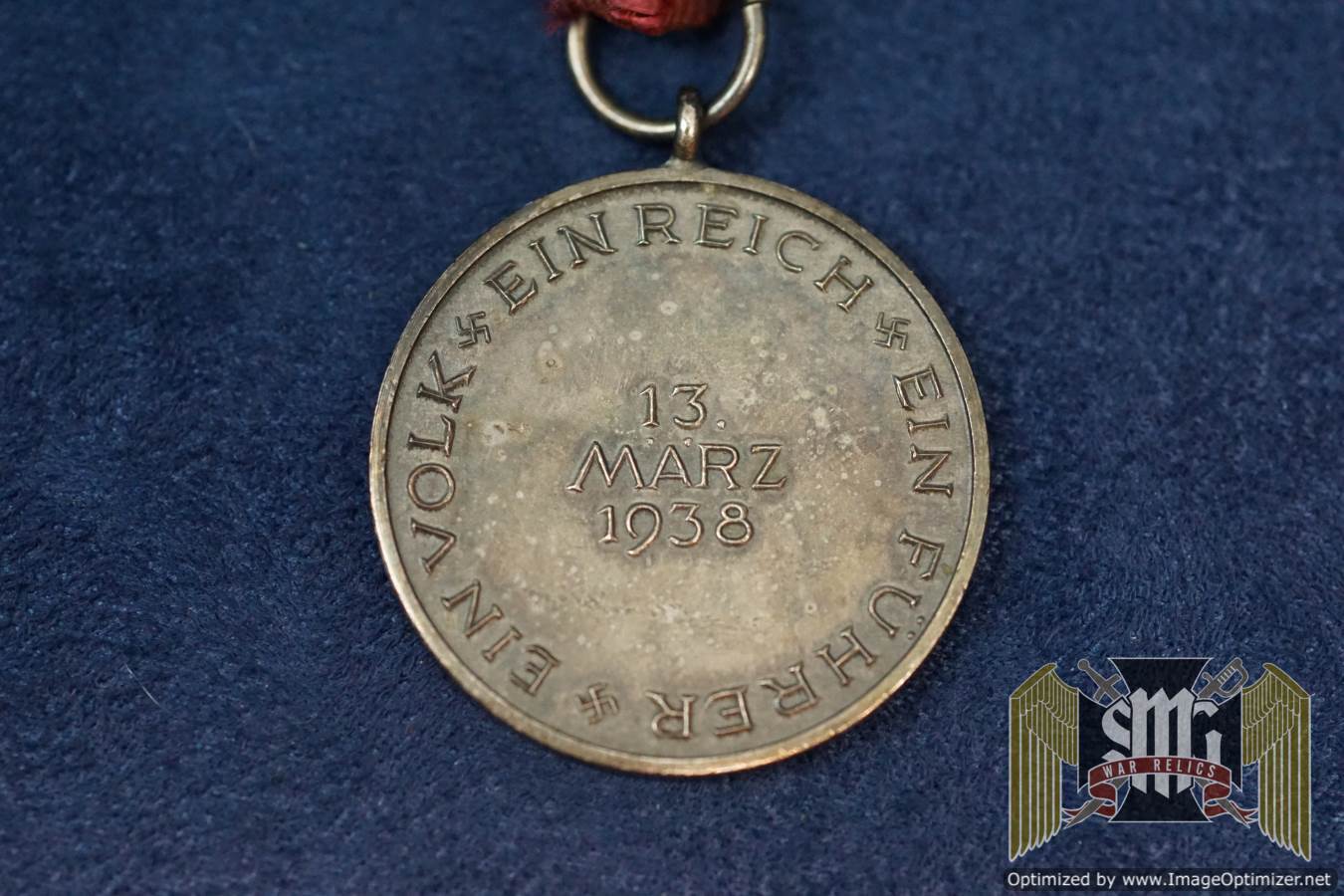 1938 Nazi Germany Austrian Anschluss Occupation Medal
