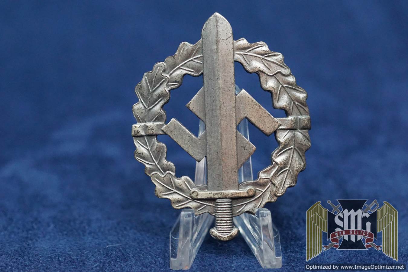 SA Sports Badge in silver by Redo