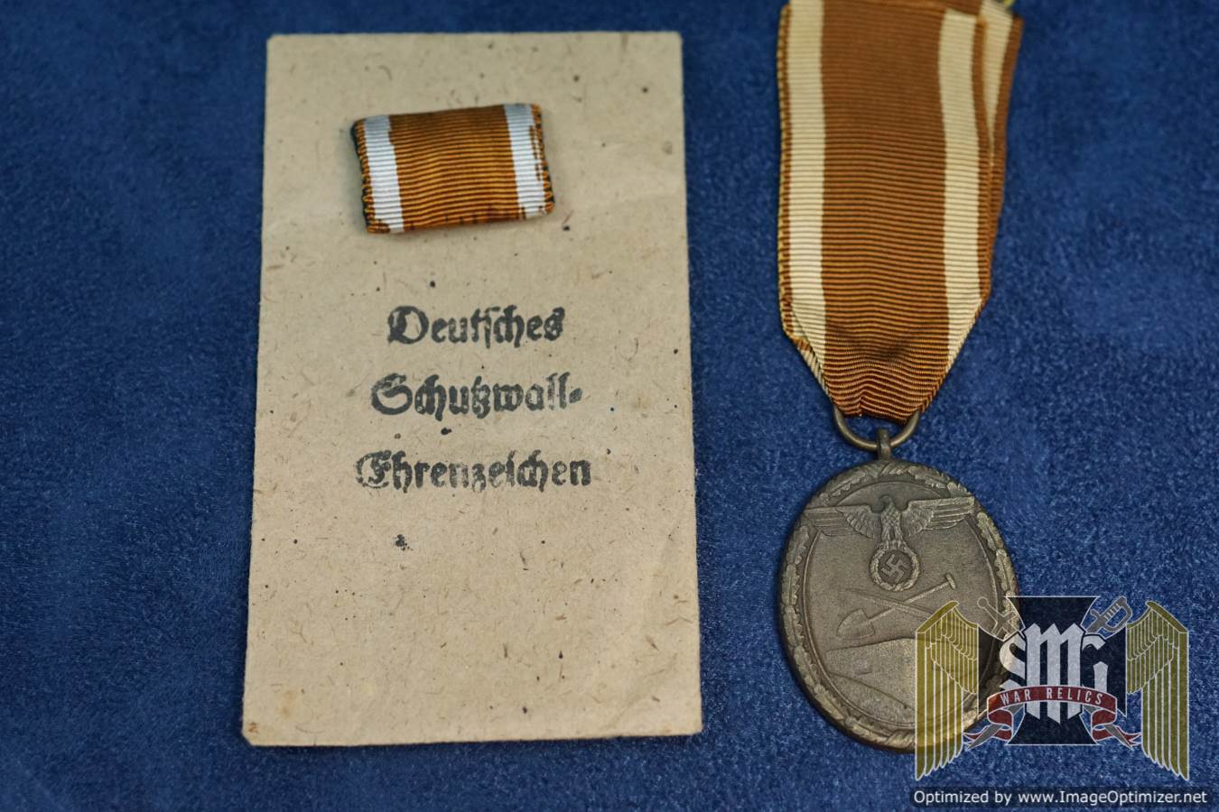 West Wall Medal W/ Packet & Ribbon bar