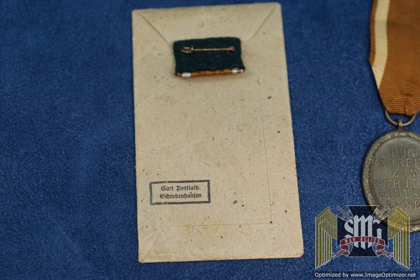 West Wall Medal W/ Packet & Ribbon bar