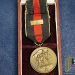 Entry into Sudentenland medal cased with prague bar