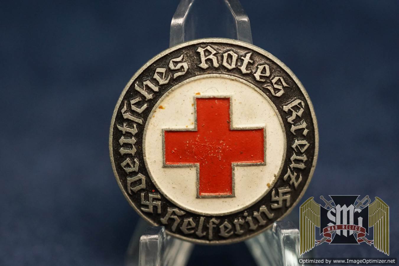 DRK Helper Brooch Later painted