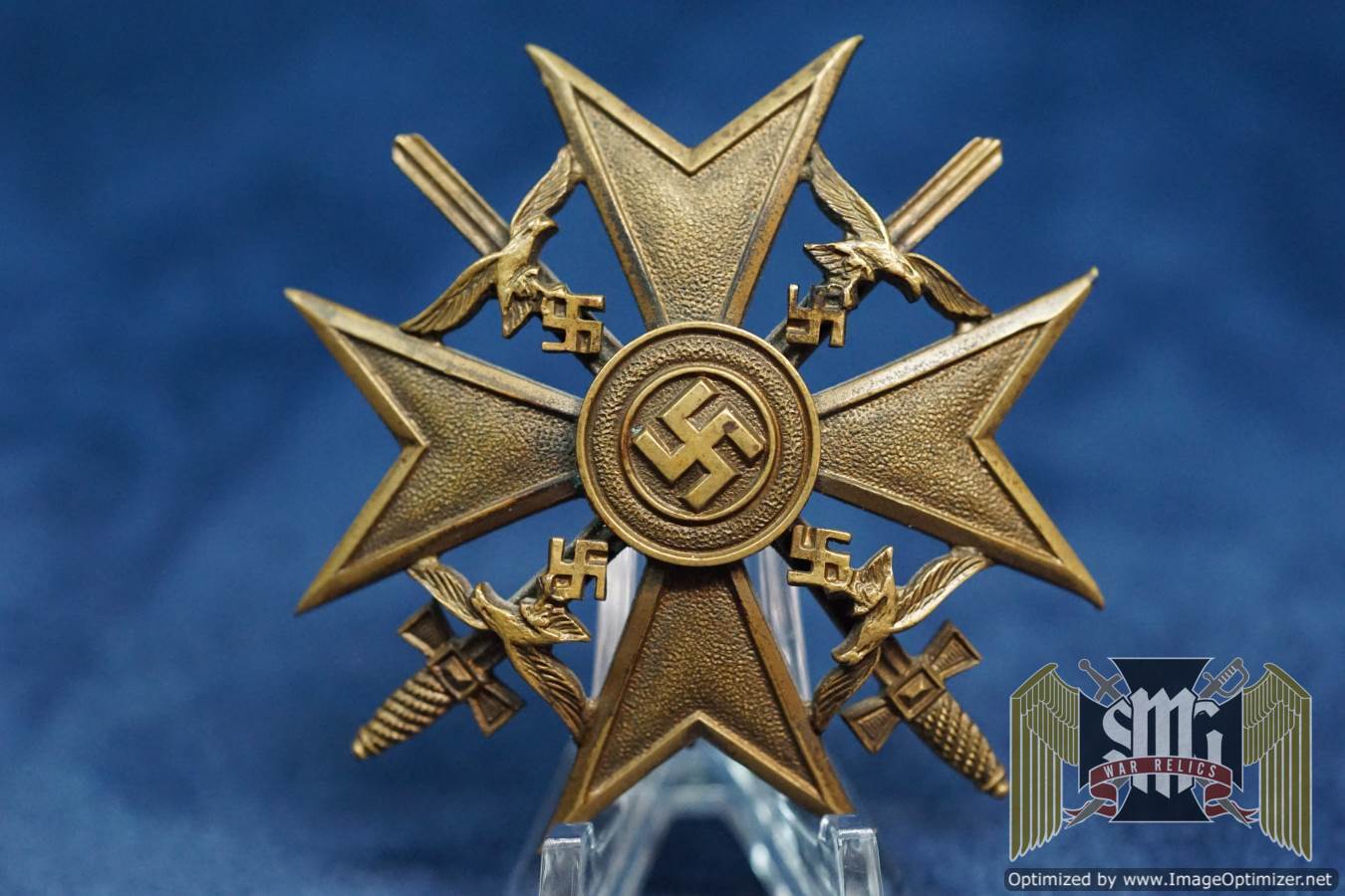 Spanish Cross in Bronze w/ Swords