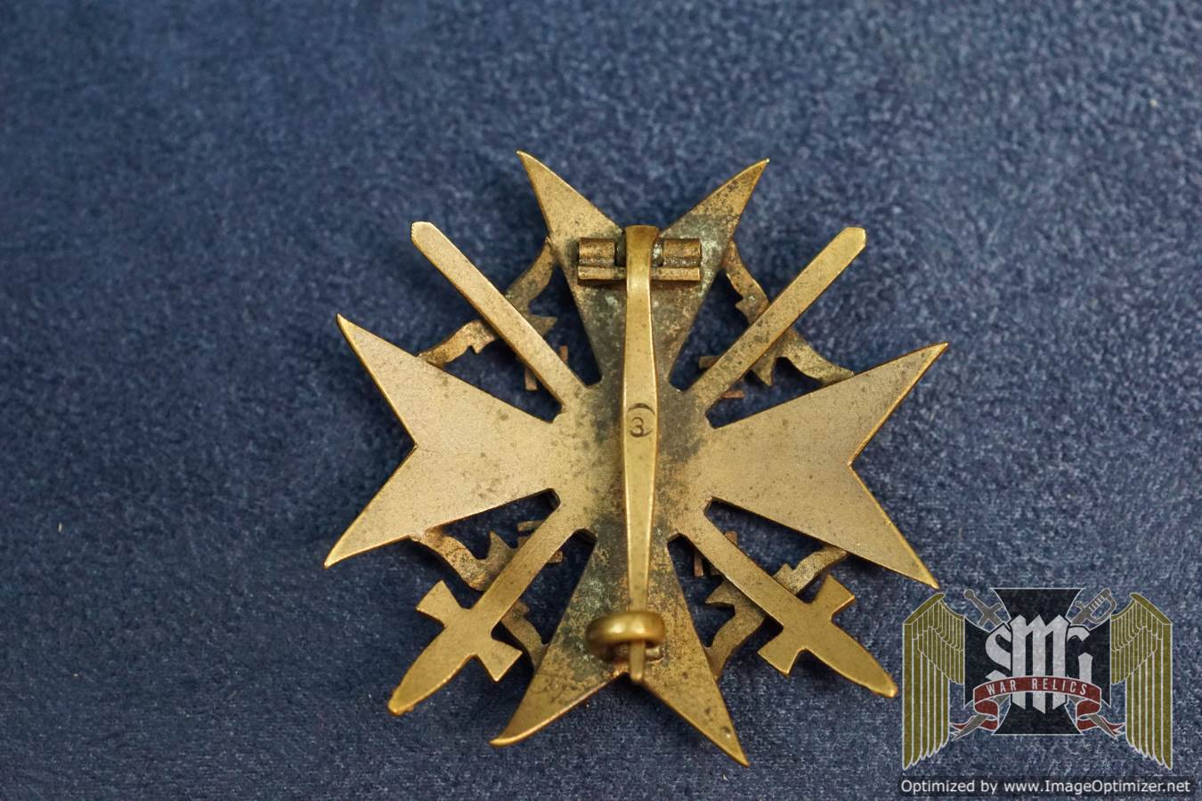 Spanish Cross in Bronze w/ Swords