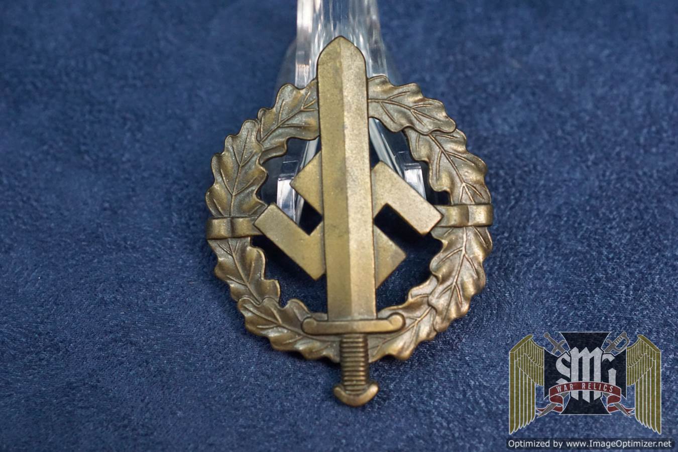 SA sports badge in bronze by Berg & Nolte numbered