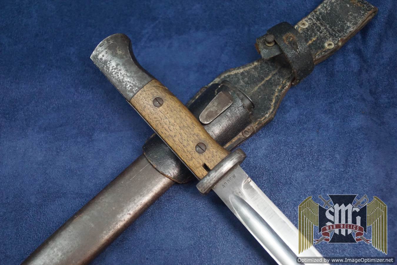 K98 bayonet by E.u.F Hörster Matching scabbard
