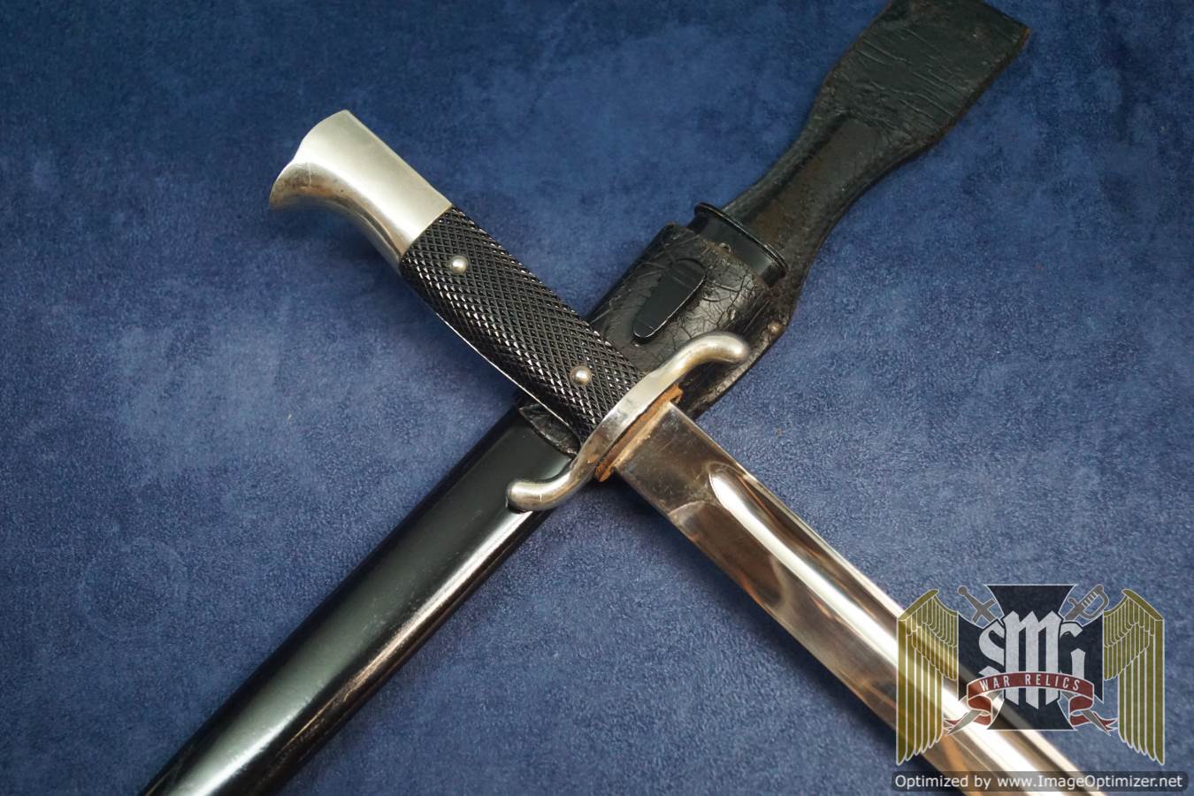 Fireman’s bayonet with frog no maker mark