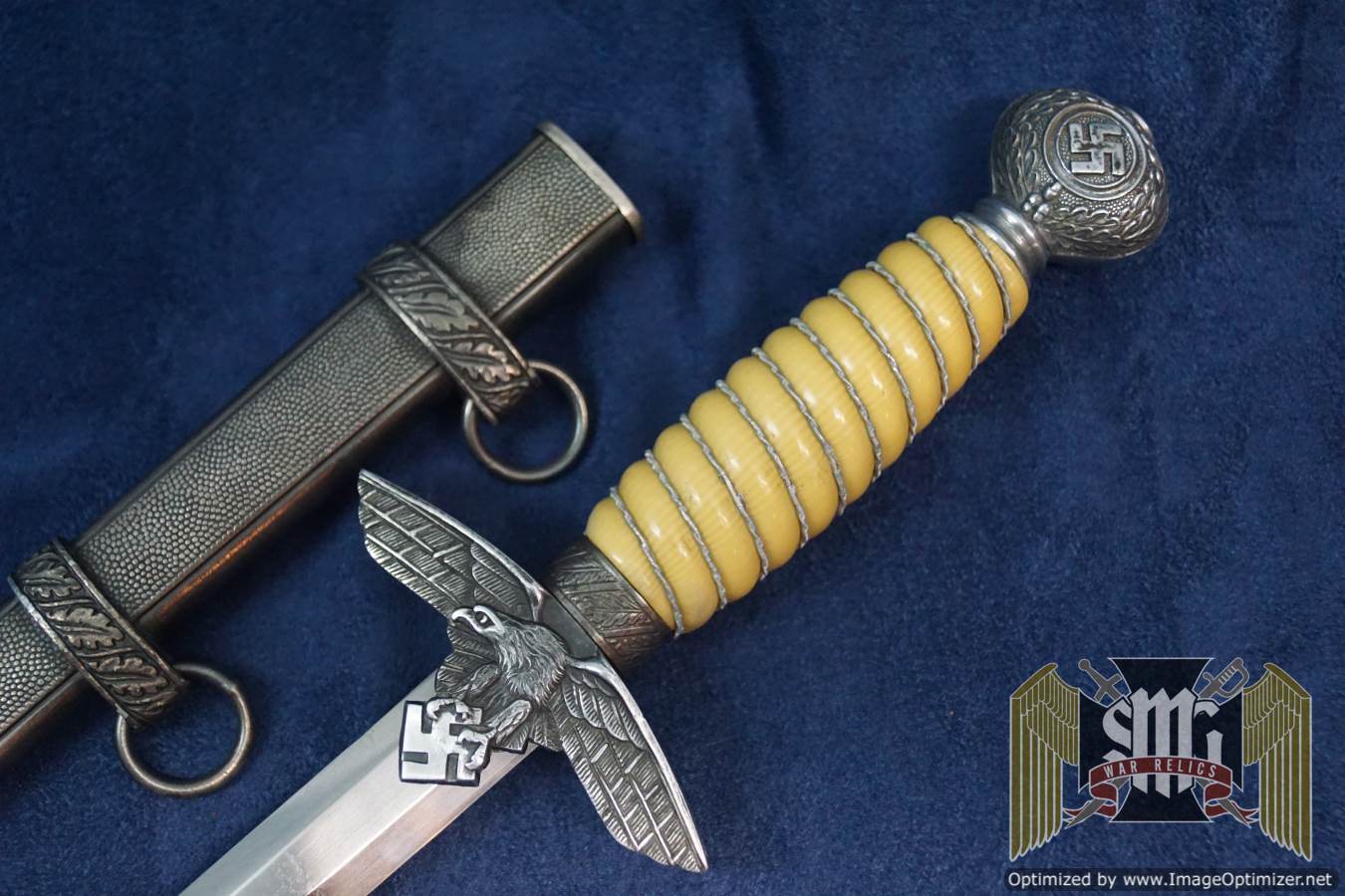 Second Model Luftwaffe dagger by SMF w/Simulated Ivory grip