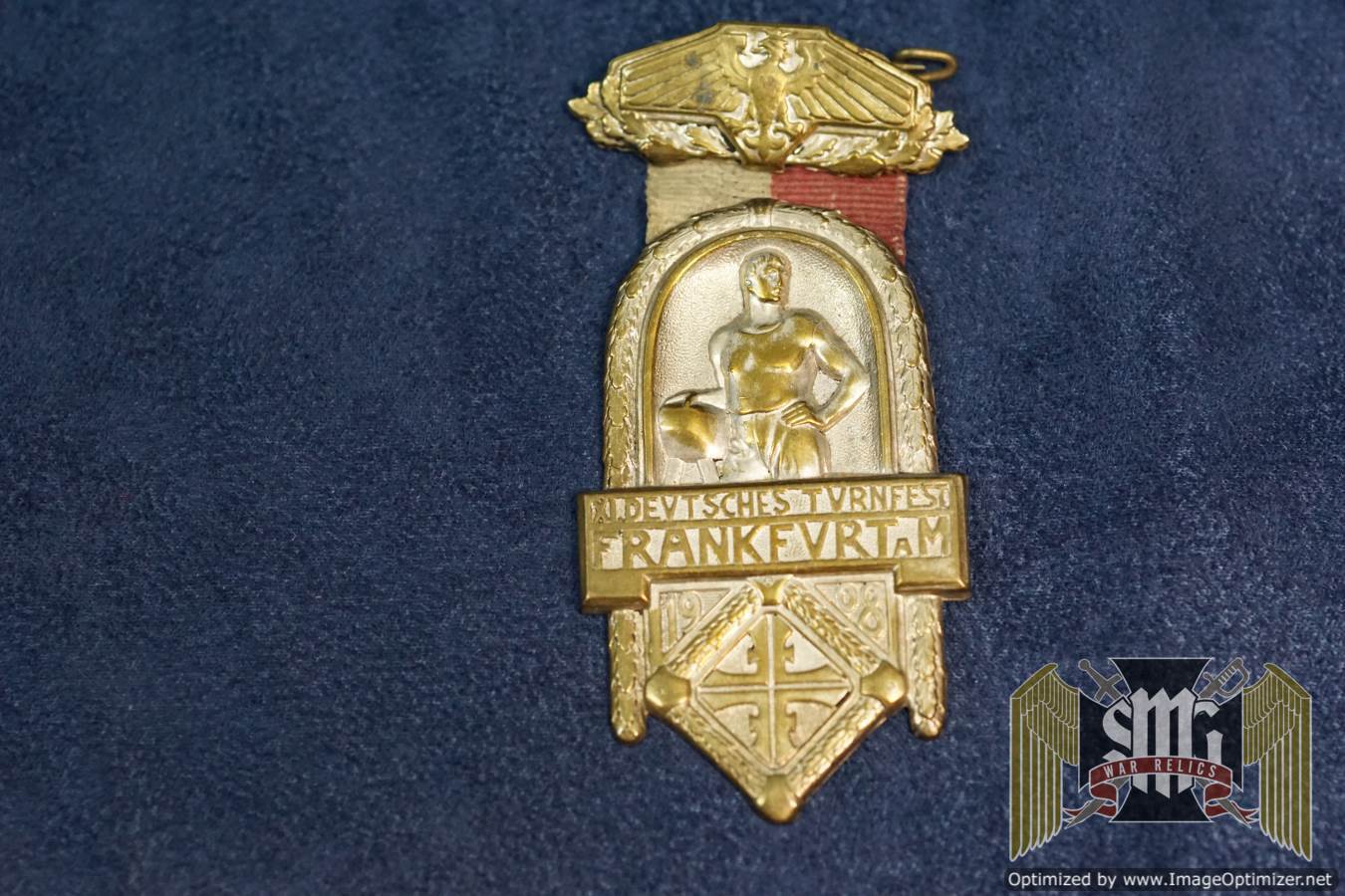 XI deutsches turnfest frankfurt 1908 Badge