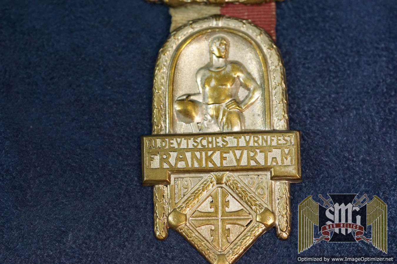 XI deutsches turnfest frankfurt 1908 Badge