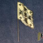 Elastolin Figure Metal Heer regimental Flag