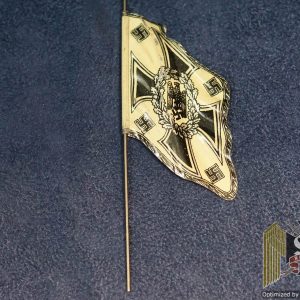 Elastolin Figure Metal Heer regimental Flag