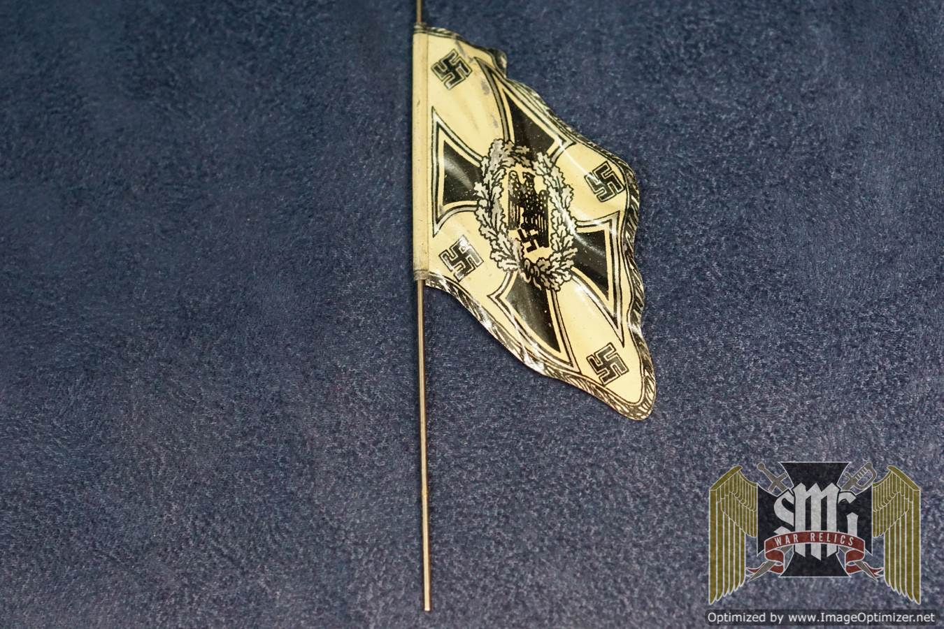 Elastolin Figure Metal Heer regimental Flag