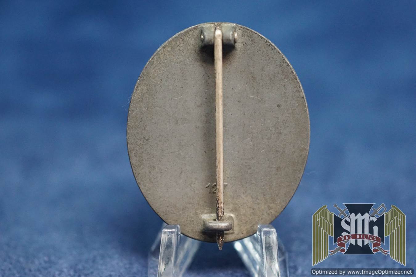 Silver Wound badge by Moritz Hausch marked 127