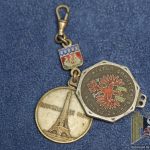 Vintage Tirol ULLR Token with arc de triomphe Parish token or fob