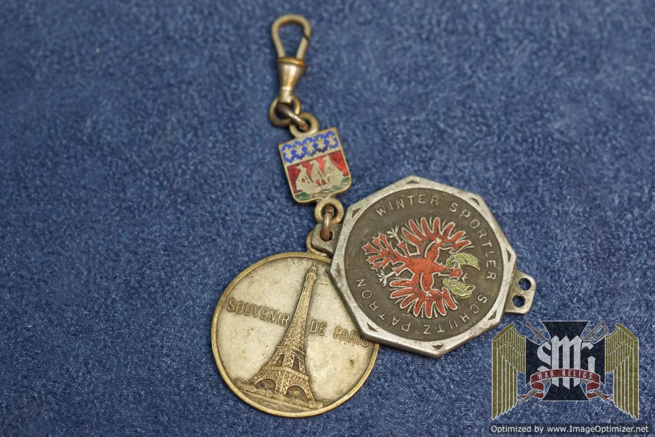 Vintage Tirol ULLR Token with arc de triomphe Parish token or fob