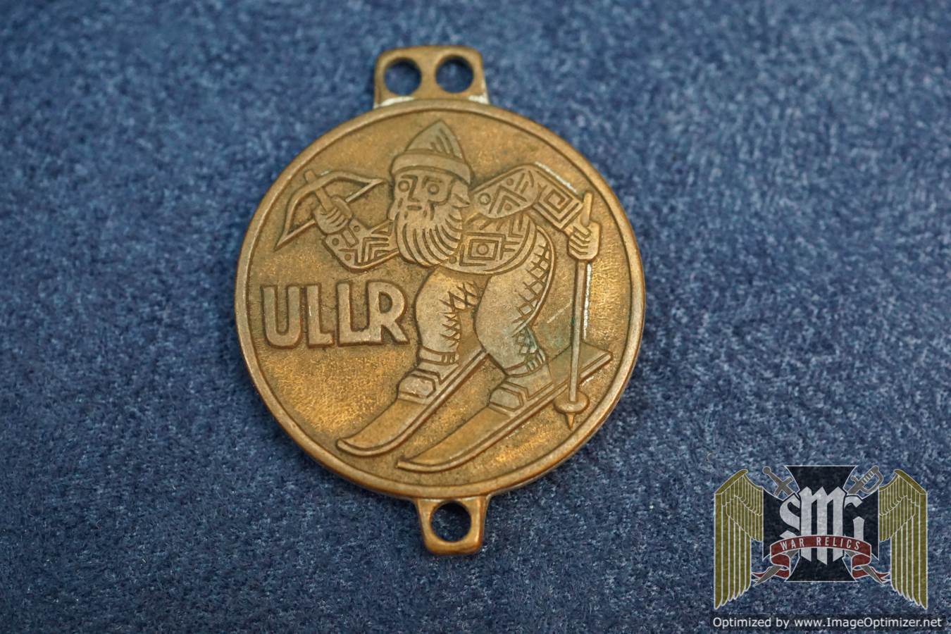Vintage ULLR Saint of Skiing Ski Patrol Metal Badge Medal or token Tirol souvenir