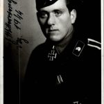 Lambert Mitterwenger Knights cross winner signature Panzer Stug Ace