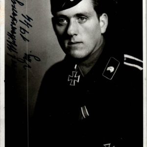 Lambert Mitterwenger Knights cross winner signature Panzer Stug Ace