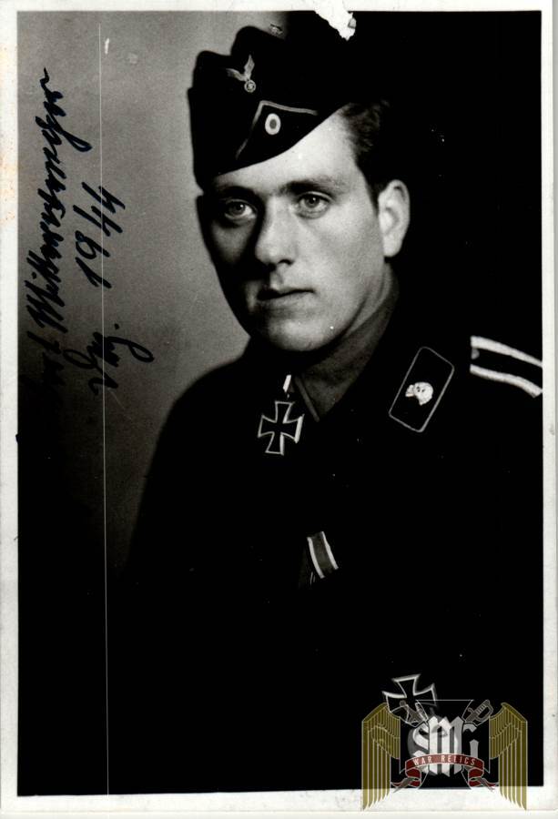 Lambert Mitterwenger Knights cross winner signature Panzer Stug Ace