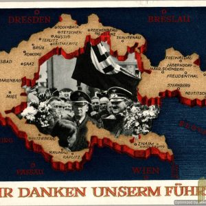 Wir Danken Unserm Fuhrer Postcard Postmarked
