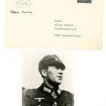 knights cross winner Johannes Schulze signature w/envelope