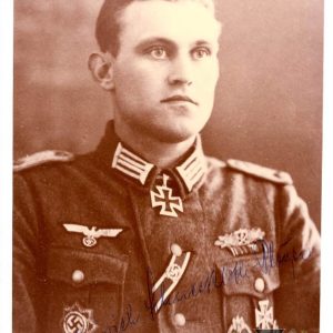 knights cross winner Karl-Heinz Schneekloth-Ploeger signature