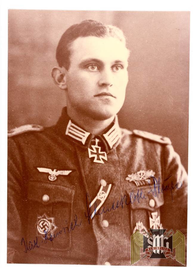 knights cross winner Karl-Heinz Schneekloth-Ploeger signature