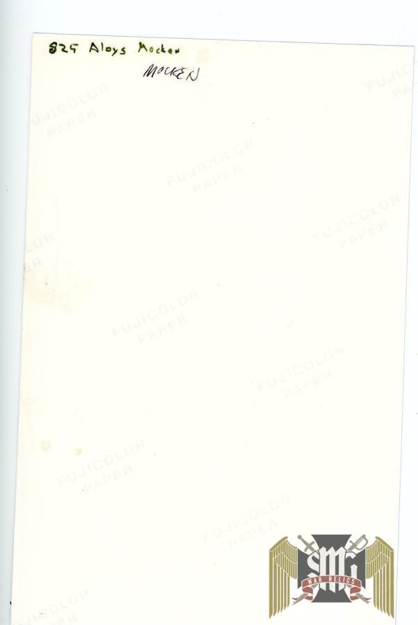 SMGN-0524 knights cross winner Aloys Mocken signature