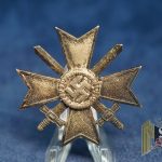 First Class War Merit Cross with Swords by Deschler Marked “1” in Tombak