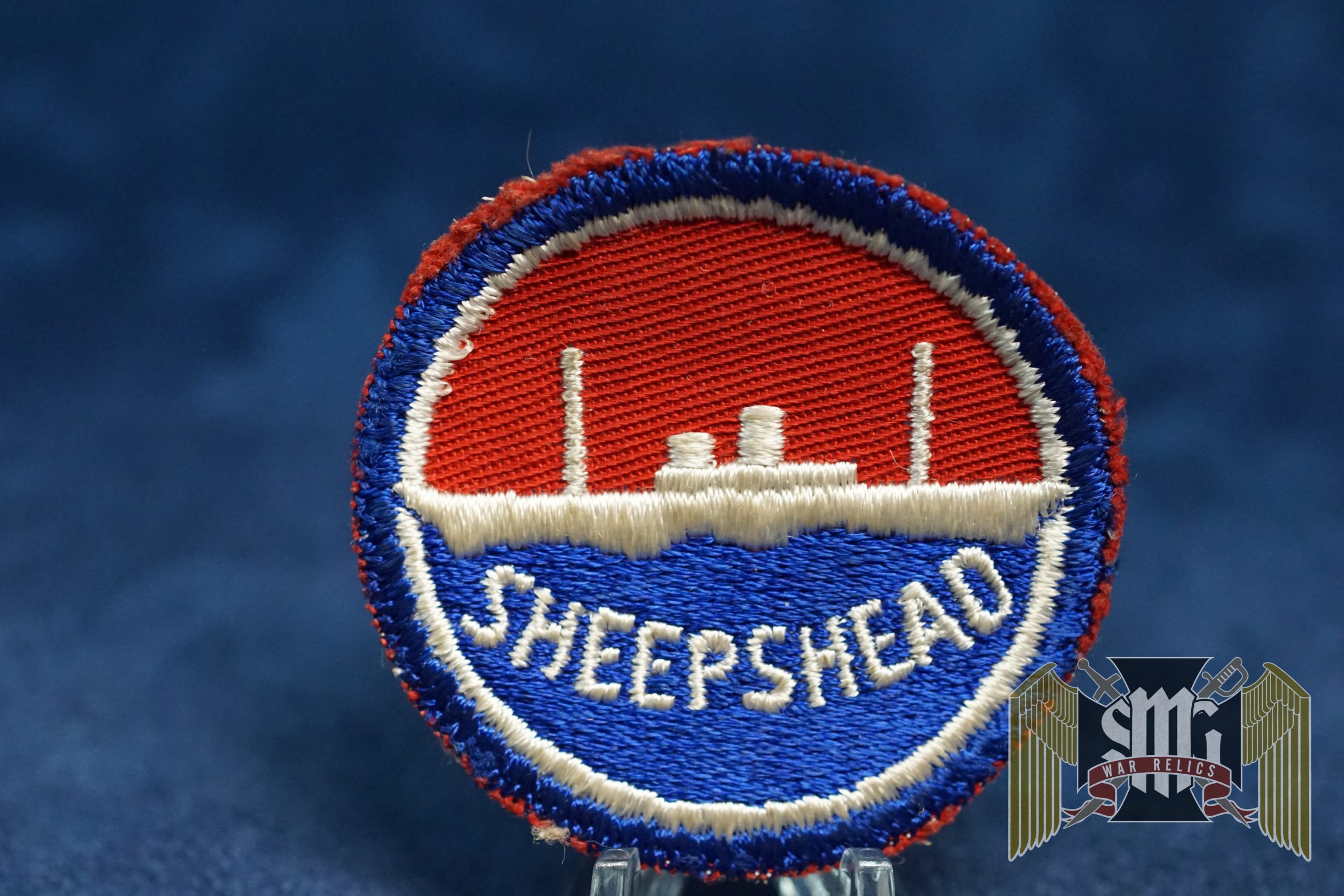 WWII US Sheepshead Bay Maritime Service Training Station Embroidered Patch 2 in