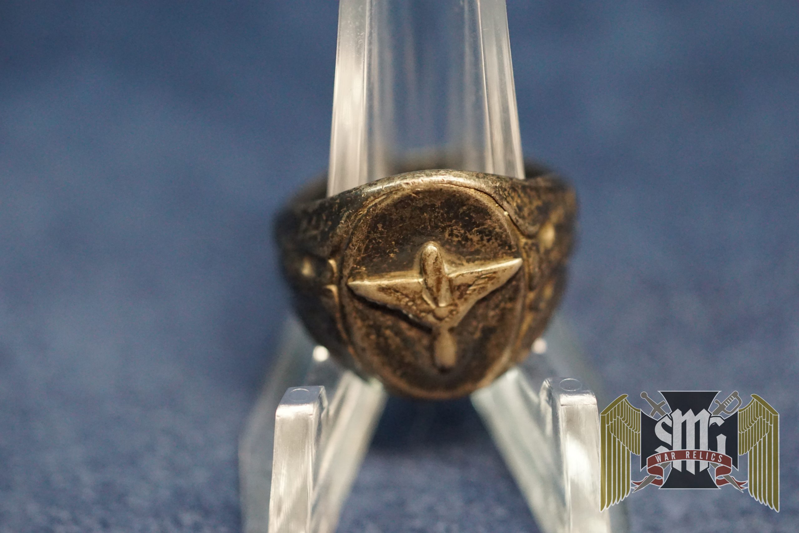 US WW2 era Aircorp ring in Silver. Size 9