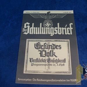 Der Schulungsbrief Periodical Propaganda Magazine