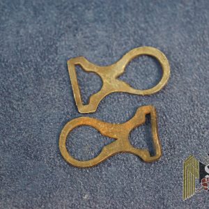 Pickelhaube or stalhelm chin strap ends