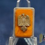 DRK Red Cross Pin on Amber