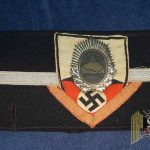 Nazi Veteran Association armband with Fencing stripe and honor badge