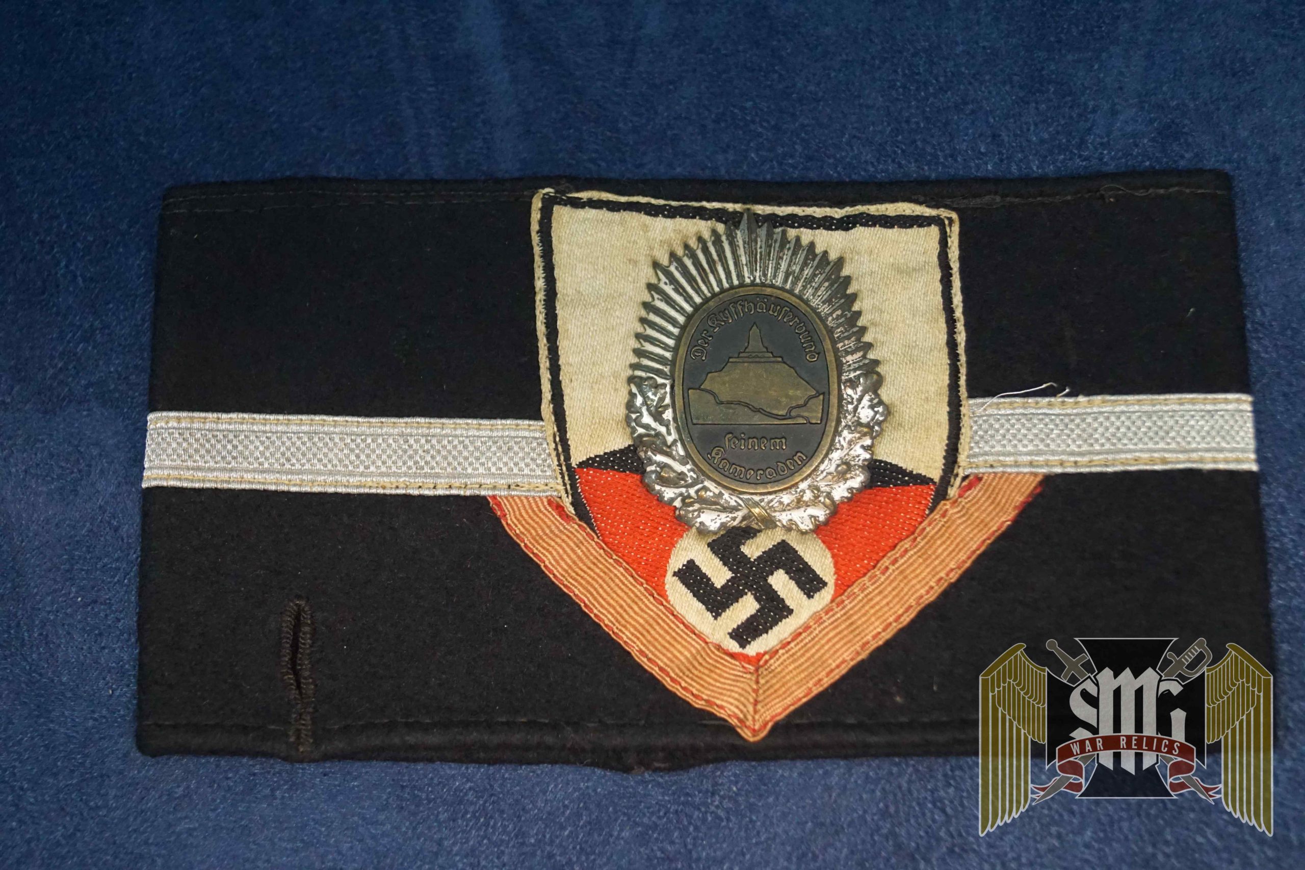 Nazi Veteran Association armband with Fencing stripe and honor badge