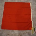 German Marine Red signal flag or "Rote Flagge" 100x100