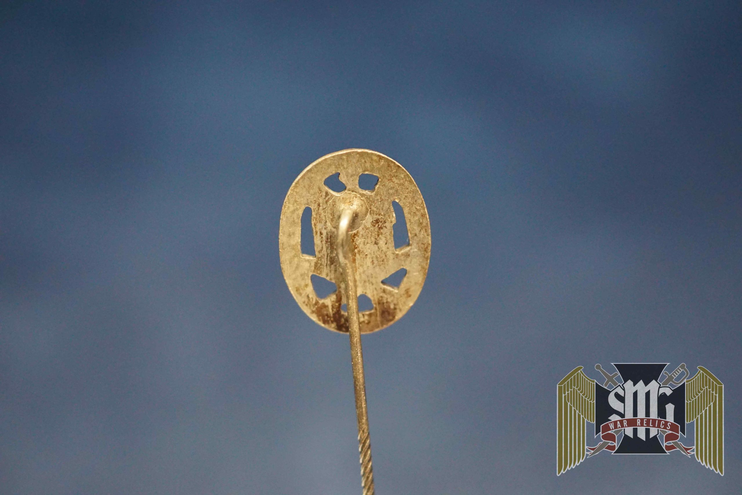 General Assault Badge stick pin in silvered tombak