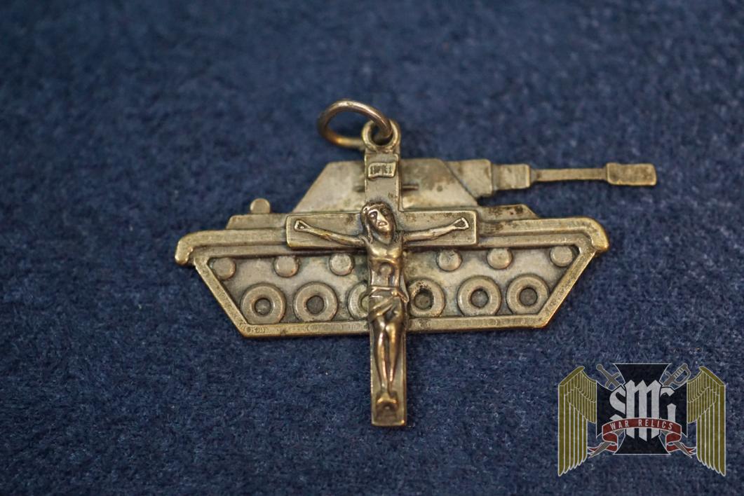 Silver Cross tank Pendant